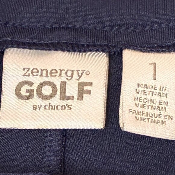 Chico's Golf Skort Womens M Chico’s 1 Blue Pockets Pull On Pickleball Active - Picture 2 of 8